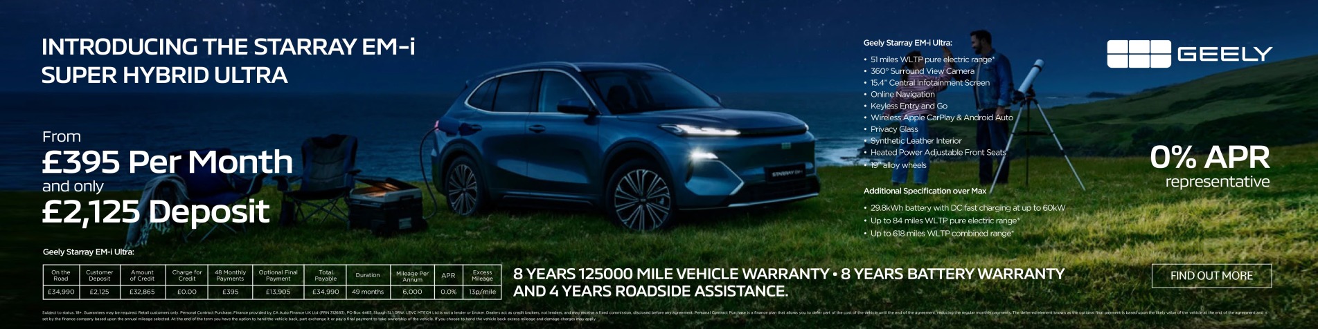 Geely Starray Ultra Offer Banner